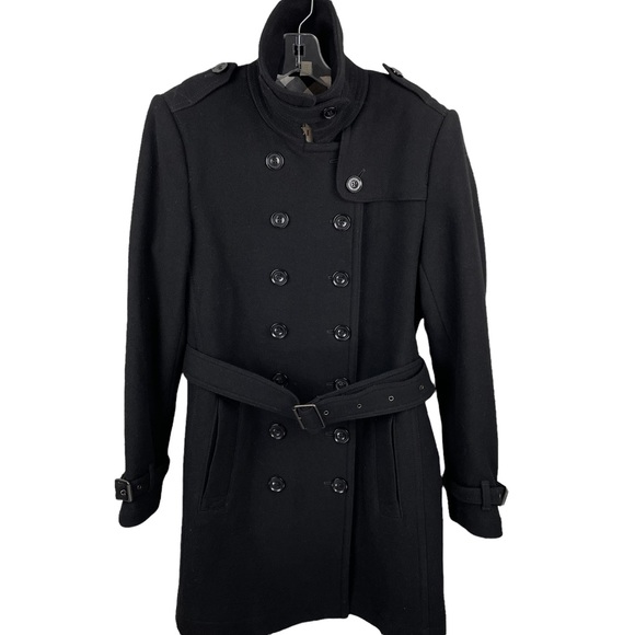 Burberry Jackets & Blazers - VINTAGE BURBERRY BRIT Banaptes Double Breasted Women's Wool Trench Coat Size 12